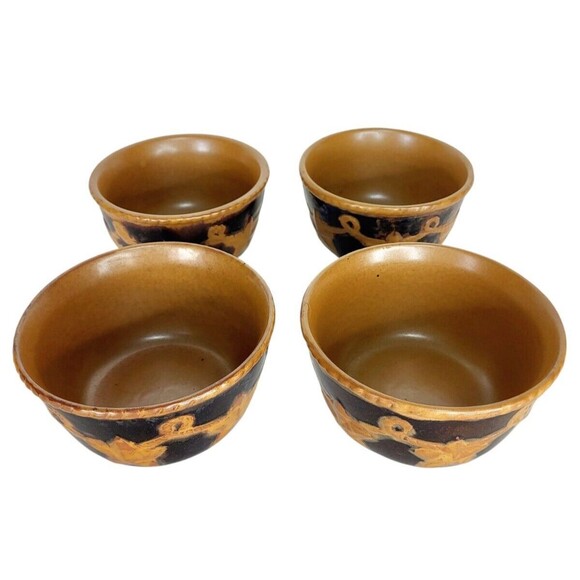 Laredo Home Studio Southwestern Texas Style Stoneware Soup Chili 4 Ct. Bowls - Picture 11 of 13